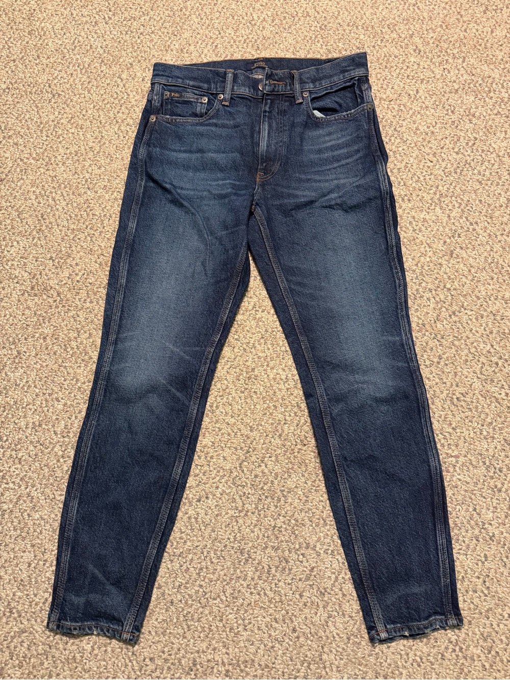 Ralph Lauren Slim Straight Dark Blue Denim Jeans